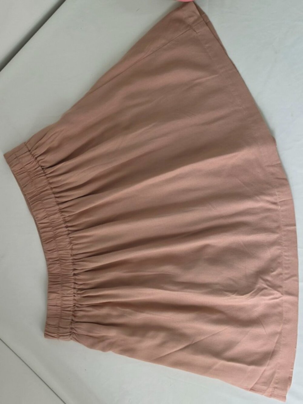 SIM & SAM Dusty Rose Elastic Waist Mini Skirt